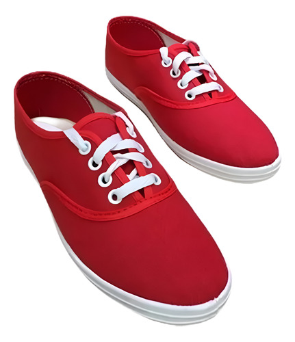 Zapatillas Nautica Wembly Lona Mujer Estilo Casual