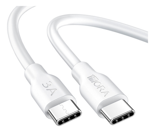 Cabo Carregamento/dados  Usb C 3a Macho 1m Branco 1hora