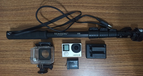 Câmera Digital Gopro Hero4 Silver 4k 12mp Display + Dome