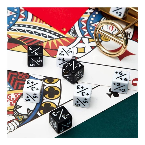 Dice Counter Rol Juega Rpg, Dnd, Mtg White Y Dice