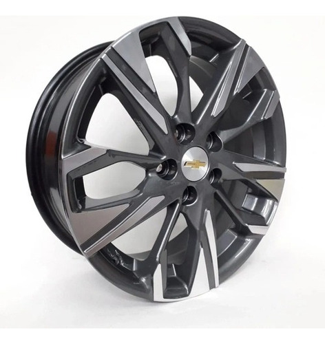 Rodas Nova Tracker 2020 Aro 16 5x105 (jogo) + Bicos Cor Grafite Fosco Com Diamantado