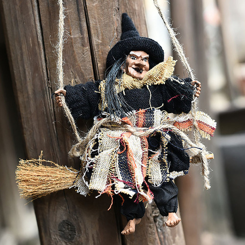 Colgante De Terror For Muñeco De Bruja De Halloween Con Col