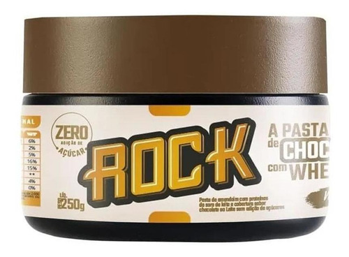 Pasta De Amendoim Zero Açúcar C/ Whey Protein 250g - Rock 