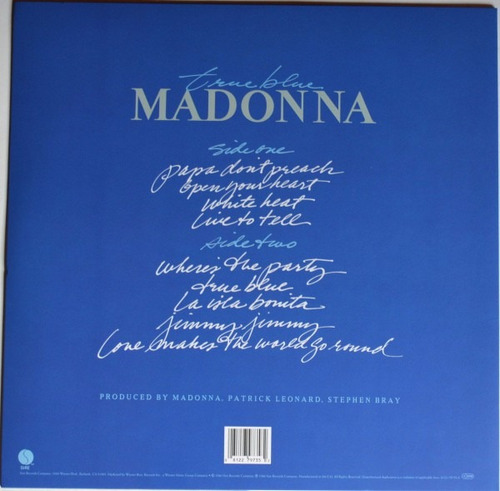 Imagen 5 de 5 de Vinilo Madonna True Blue Nuevo Sellado