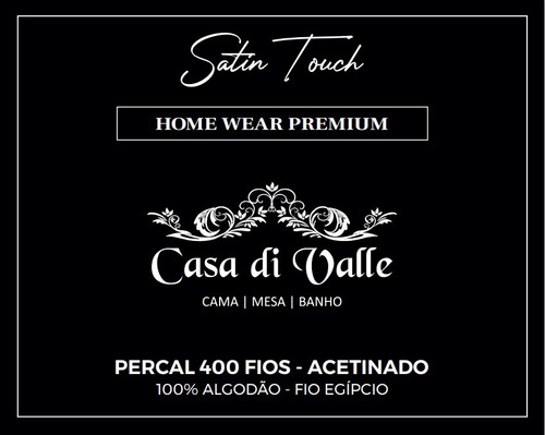 Jogo Lençol Casal 400 Fios 100% Algodão Egípcio 3 Pçs Cinza Cor Branco