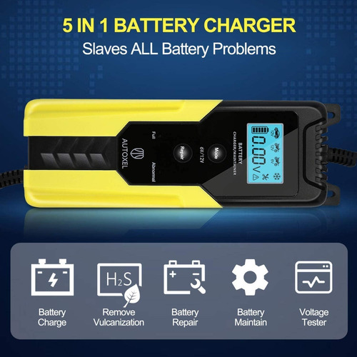 Imagen 5 de 8 de Cargador De Batería Auto Moto 6v 2a / 12v 6a