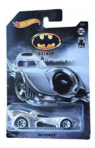 Hot Wheels Batmobile 80 Años 5/6, Plateado