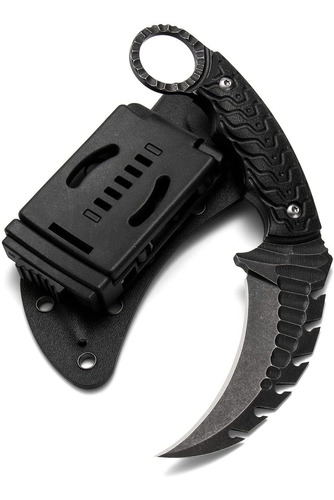 Kiaslore Karambit Knife - Cuchillo De Hoja Fija D2 Edc