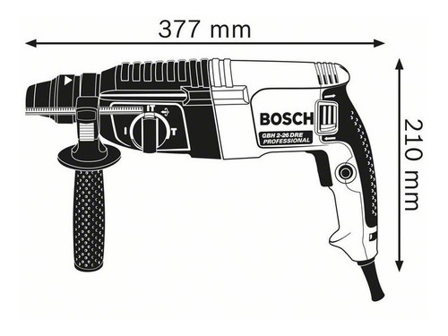 Martelete Bosch Sds Plus 800w 220v Gbh2-26dre (11253) Bosch