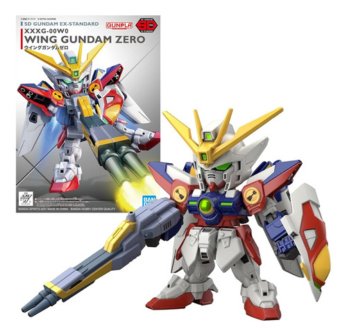 Bandai Gundam Sd Ex 04, Ala Gundam Zero, Pistola 8 Cm