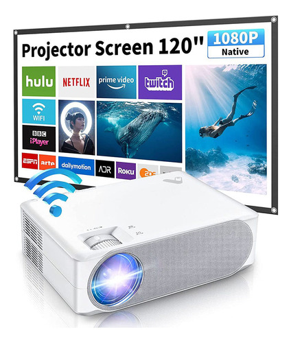 Proyector Truvity 600w Full Hd Pantalla 120  5g Wifi