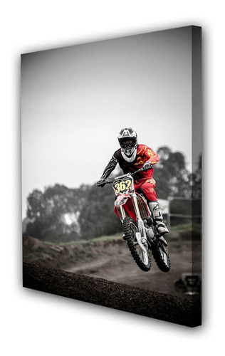 Cuadro 50x75cm Moto Cross Off Road Extremo M1