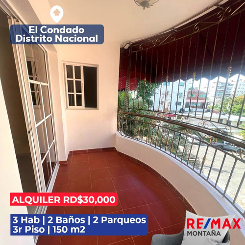 Apartamento En Alquiler En El Condado, Distrito Nacional