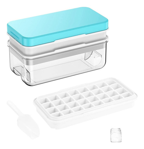 Square Ice Tray With Lid And Box, 64 Units M