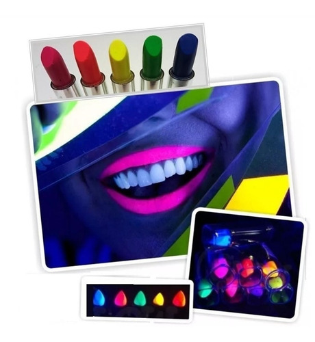 Pinta Labios - Lapiz Labial Fluo Neon Fluorescente X 4u