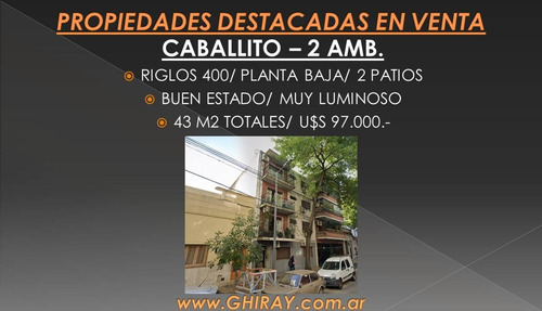 Imagen 2 de 11 de Depto 2 Amb Caballito, Riglos Y Alberdi, 2 Patios Luminoso