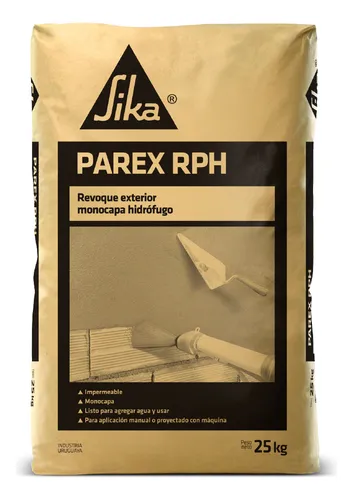 Revoque exterior proyectable 3 en 1 con Hidrófugo Sika RPH fibrado