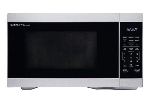 Sharp 1.1 Cu. Ft. Stainless Steel Countertop Microwave Oven 