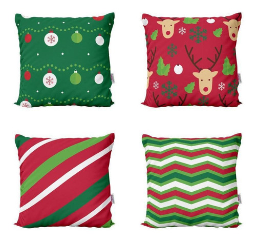 Capas De Almofadas De Natal Decorativas E Coloridas 40x40