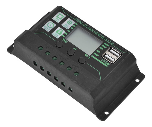 Controlador Descarga Solar Sanpwd Pantalla Lcd Ajustable Usb