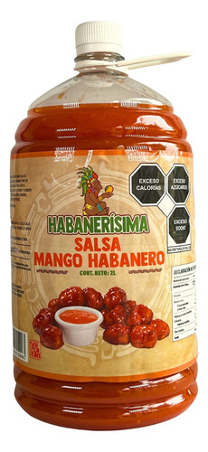 Salsa Mango Habanero Habanerisima 6 Pzas/ 2 Litros