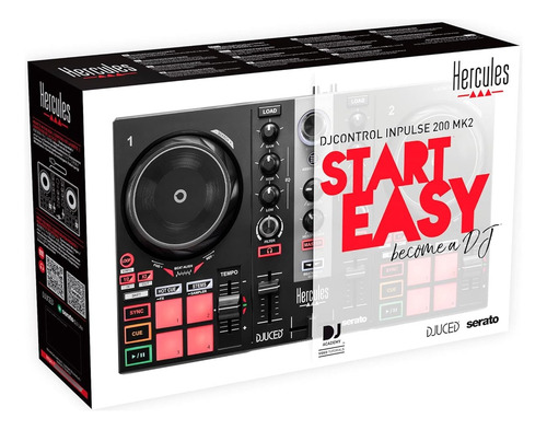 Control De Dj Inpulse 200 Mk2 Basico Para Aprender A Mezclar Black