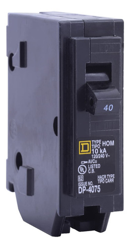 Disyuntor Bipolar 50 Amp Homeline Square D Por Schneider Ele
