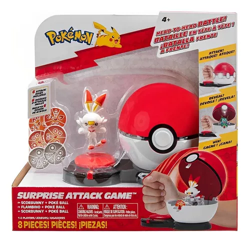 Boneco Pokémon Scorbunny Ataque Surpresa- Sunny