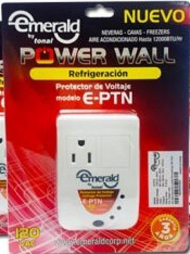 Imagen 1 de 1 de Protector De Voltaje Nevera Aire Acond 120v 1 Toma