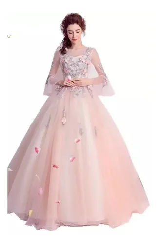 Vestido Xv Años Rosa Manga Larga Disponible Corto O Largo | Meses sin intereses Vestido Xv Años Rosa Manga Larga Disponible Corto O Largo | Meses sin intereses