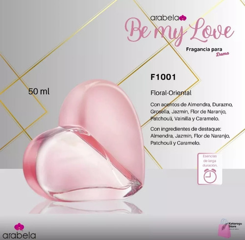 Perfume Dama Be My Love Original Arabela Jazmín Vainilla