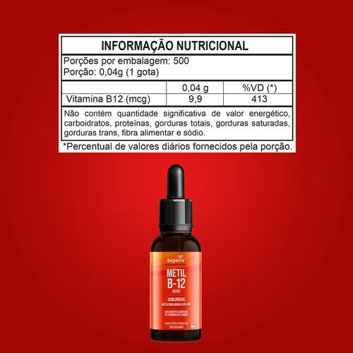 Kit con 3 gotas líquidas de vitamina B-12 veganas de metilo B-12, metilcobalamina 413% Vd sublingual, sabor a frutos rojos, 20 ml, Biogens