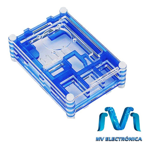   Case Protector Para Raspberry Carcasa Pi 3 Con Ventilador