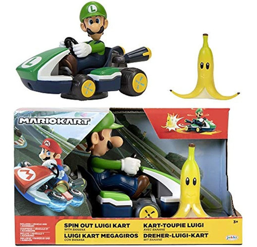 Super Mario Spin Out 2.5  Mariokart - Luigi Racer Vehicle