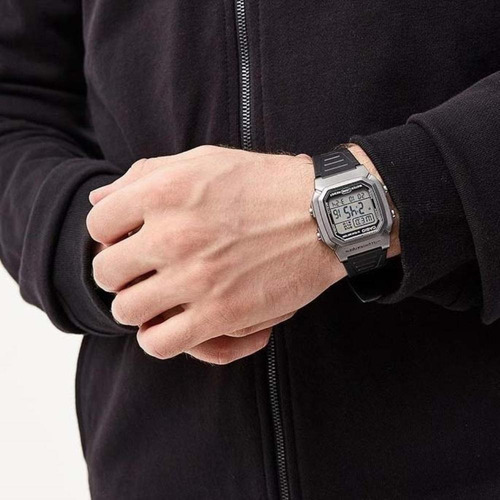 Imagen 10 de 10 de Reloj Casio Negro/gris Para Hombre W-800hm-7av