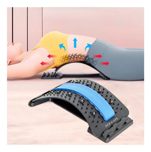 Cracker Masajeador Espalda Lumbar 4 Niveles Ajustable Morado