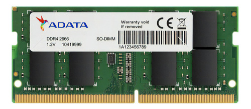 Memória RAM Premier Series color verde  4GB 1x4GB Adata AM1P26KC4U1-BACS