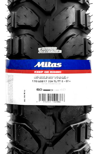 Llanta Mitas E-07+ Enduro Trail 170/60 B17 R1250gs Multistra