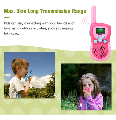 Walkie Talkie Para Radio Portátil Bidireccional Toys, Máx. 3
