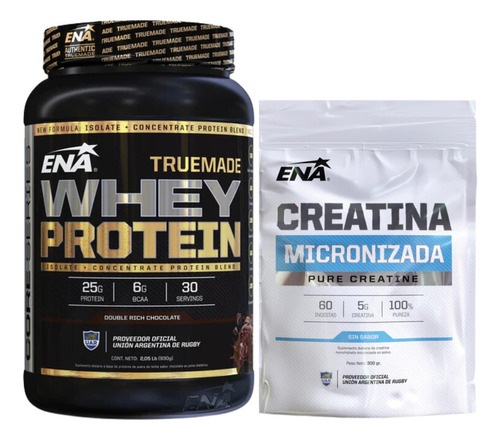 Combo Ena Whey Protein Chocolate 903g +creatina Neutro 300gr