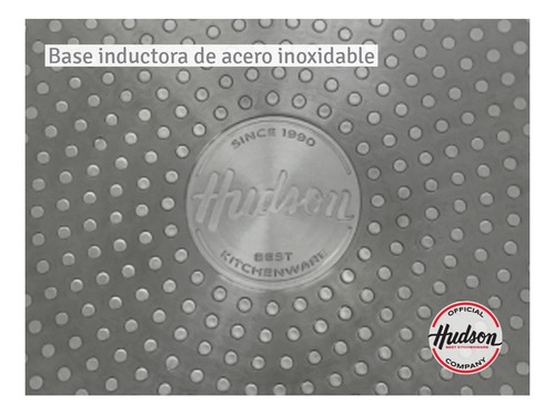 Imagen 7 de 9 de Bateria Cocina Hudson Black Antiadherente Induccion 7 Piezas