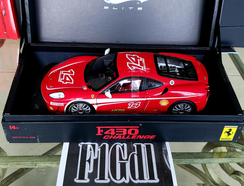 Ferrari 430 Challenge # 14 Hot Wheels Super Elite Esc 1/18