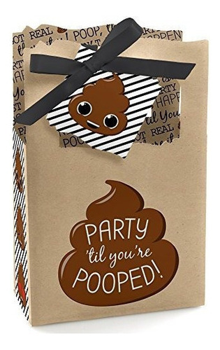 Party Til Youre Poop Poop Emoji Party Favor Cajas Set De 12