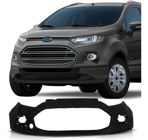 Parachoque Dianteiro Ecosport 13 14 15 Com Furo Para Milha