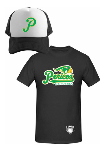 Kit Playera + Gorra Sublimada Mod Lmb Pericos De Puebla