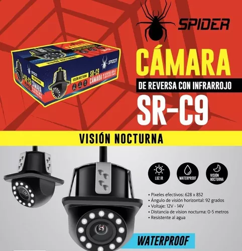 Cámara De Reversa Visión Nocturna Spider SR-C7