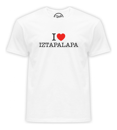 Playera I Love Iztapalapa Corazón Souvenir T-shirt