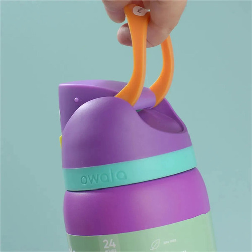 Botella De Agua Deportiva De Doble Bebida P/owala De Acero