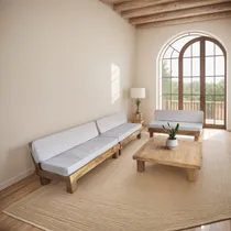 Comprar Sofá Esquinero Premium Madera Maciza Jardín Lujos Niash