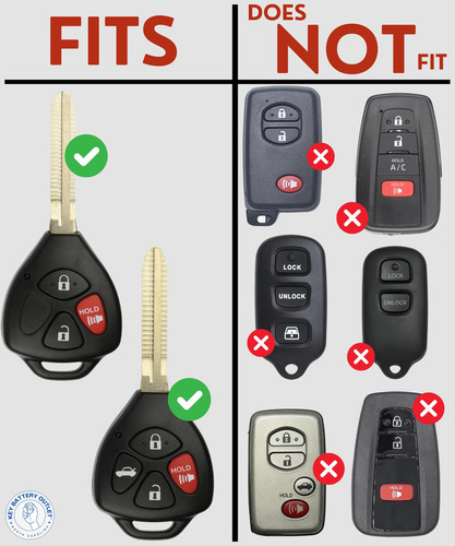 Pila Cr2016 Para Llave Toyota Corolla Camry Hilux. Pack 2u